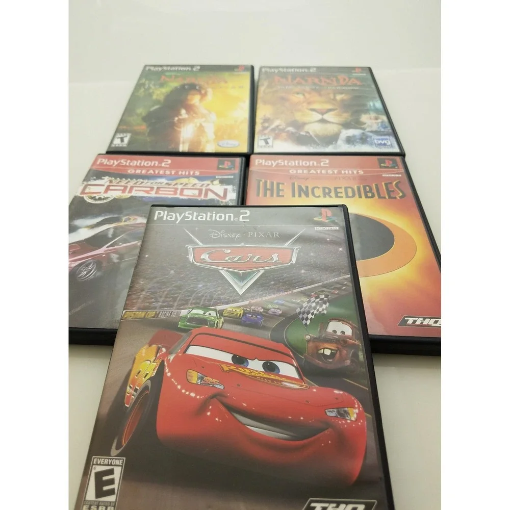 Disney Playstation 2 Bundle of 5 games including Cars, Narnia, Incredibles